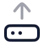 Harddriveupload icon with twotone rounded style