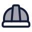 Hardhat icon with duotone standard style