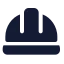 Hardhat icon with solid standard style