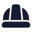 Hardhat icon with solid standard style