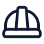 Hardhat icon with stroke standard style
