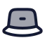 Hat icon with duotone rounded style