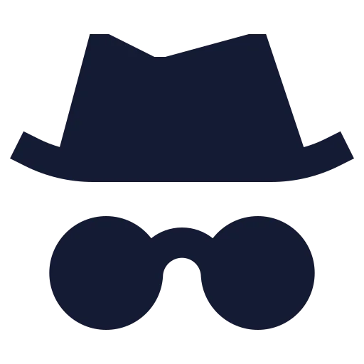 Hat Glasses Icon in Solid Sharp style