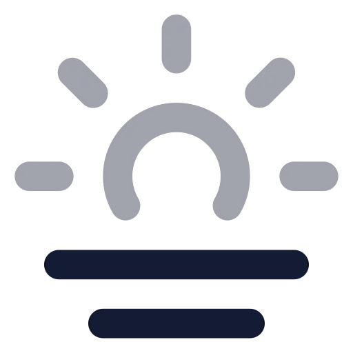 Haze Icon in Bulk Rounded style