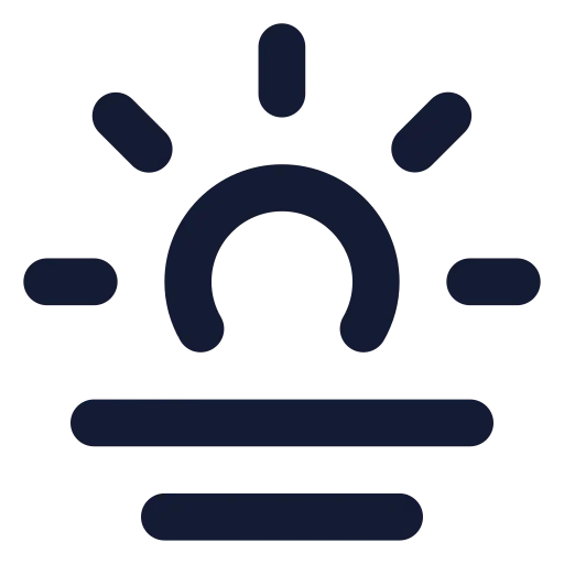 Haze Icon in Solid Rounded style