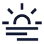 Haze icon with stroke sharp style