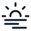 Haze icon with stroke standard style