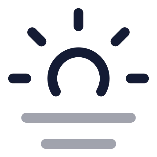 Haze Icon in Twotone Rounded style
