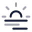 Haze icon with twotone rounded style