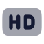 Hd icon with bulk rounded style