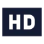 Hd icon with solid sharp style