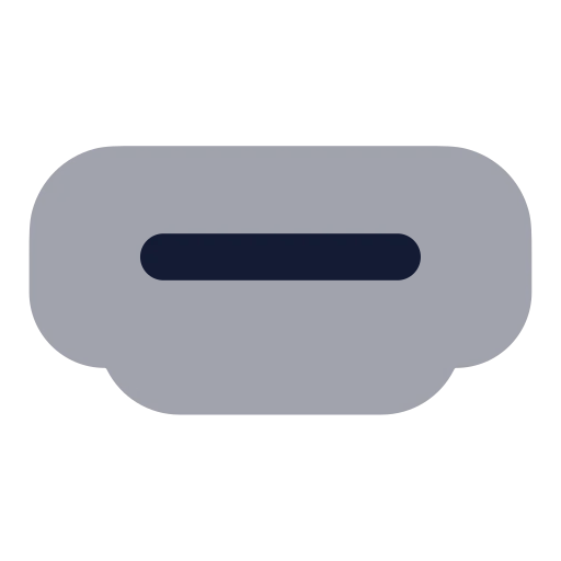 Hdmi Port Icon in Bulk Rounded style
