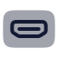 Hdmiport icon with bulk rounded style