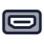Hdmiport icon with duotone standard style