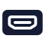 Hdmiport icon with solid standard style