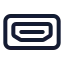 Hdmiport icon with stroke standard style