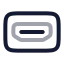 Hdmiport icon with twotone rounded style