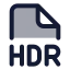 Hdr icon with duotone standard style