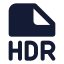 Hdr icon with solid standard style