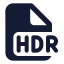 Hdr icon with solid standard style