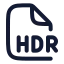 Hdr icon with stroke rounded style