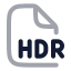 Hdr icon with twotone rounded style