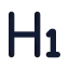 Heading icon with solid standard style