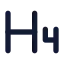 Heading icon with solid rounded style