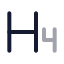 Heading icon with twotone rounded style