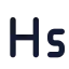 Heading 5 icon with solid rounded style