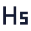 Heading 5 icon with solid sharp style