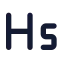 Heading 5 icon with solid standard style