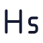 Heading 5 icon with stroke rounded style