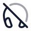 Headphoneoff icon with twotone rounded style