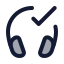 Headsetconnected icon with duotone standard style