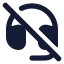 Headsetoff icon with solid rounded style
