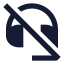 Headsetoff icon with solid sharp style
