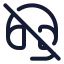 Headsetoff icon with stroke standard style