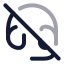 Headsetoff icon with twotone rounded style