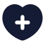 Health icon with solid standard style