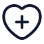 Health icon with stroke rounded style