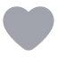 Heart icon with bulk rounded style