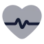 Heartpulse icon with bulk rounded style