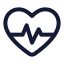 Heartpulse icon with stroke standard style
