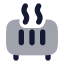 Heater icon with bulk rounded style