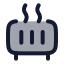 Heater icon with duotone rounded style