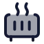 Heater icon with duotone standard style