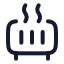 Heater icon with stroke rounded style