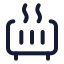 Heater icon with stroke standard style