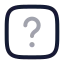 Helpsquare icon with twotone rounded style